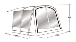 Outwell Universal Awning Size 4 17 Outwell Universal Awning Size 4 -Famous Camping Store 111293 universal awning size 4 drawing perspective2