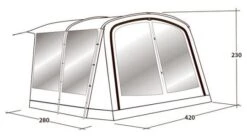 Outwell Universal Tent Awning Size 6 -Famous Camping Store 111295 3