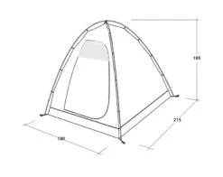 Outwell Free Standing Inner Tent L -Famous Camping Store 111340 free standing inner l drawing perspective2