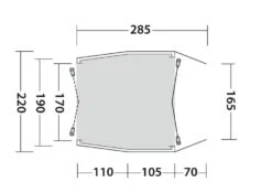 Outwell Dunecrest Drive Away Awning 23 Outwell Dunecrest Drive Away Awning -Famous Camping Store 111344 dunecrest drawing floorplan3
