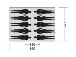 Easy Camp Moonlight Cabin Tent -Famous Camping Store 120444 moonlight cabin drawing floorplan3