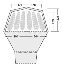 Robens Kiowa Inner Tent 7 Robens Kiowa Inner Tent -Famous Camping Store 130113 inner tent kiowa drawing floorplan 2