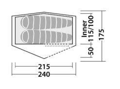 Robens Starlight 2 Tent -Famous Camping Store 130259 starlight 2 drawing floorplan 3