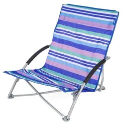 Yello Low Beach Chair Stripe Blue -Famous Camping Store 1whwmatm