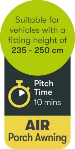 Quest Falcon Air 260 Porch Awning -Famous Camping Store a3501a 9 photo 1