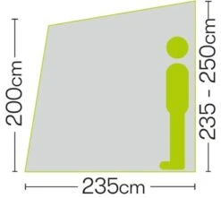 Quest Falcon Air 325 Porch Awning -Famous Camping Store a3502a 6 photo