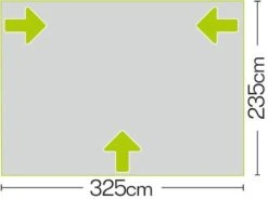 Quest Falcon Air 325 Porch Awning -Famous Camping Store a3502a 7 photo