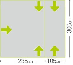 Quest Falcon 300 Low Poled Drive Away Awning -Famous Camping Store a3507 7 midsize