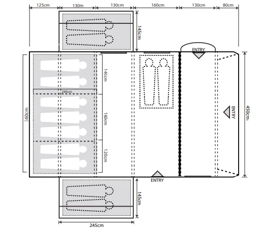 Outdoor Revolution Airedale 9.0DSE Air Tent Bundle (2023) 4 Outdoor Revolution Airedale 9.0DSE Air Tent Bundle (2023) - Image 2