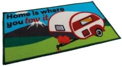 Quest Washable 'Home Is Where You Tow It' Mat -Famous Camping Store c0031n midsize 1