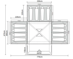 Outdoor Revolution Camp Star 1200 Air Tent Bundle (2022) -Famous Camping Store campstar 1200 1 1