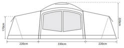 Outdoor Revolution Camp Star 1200 Air Tent Bundle (2022) -Famous Camping Store campstar 1200 2