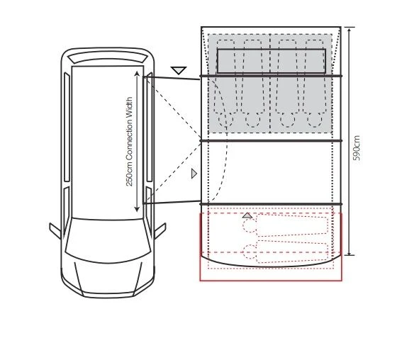 Outdoor Revolution Cayman Cacos Air SL Low Driveaway Awning 4 Outdoor Revolution Cayman Cacos Air SL Low Driveaway Awning - Image 3