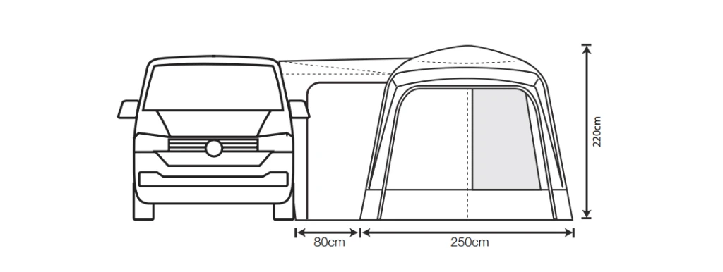 Outdoor Revolution Cayman Midi Air Low Drive Away Awning 10 Outdoor Revolution Cayman Midi Air Low Drive Away Awning - Image 8