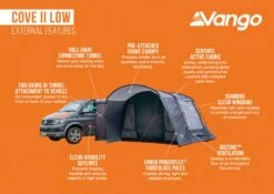 Vango Cove II Low Drive Away Awning -Famous Camping Store cove ii low 1