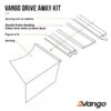 Vango Driveaway Fixing Kit For 4mm & 6mm Rails 3m Set -Famous Camping Store driveaway kit for 4mm 6mm rails 3m set 1