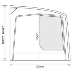 Outdoor Revolution Eclipse Pro 420 Caravan Awning -Famous Camping Store eclipse pro 420 spec2