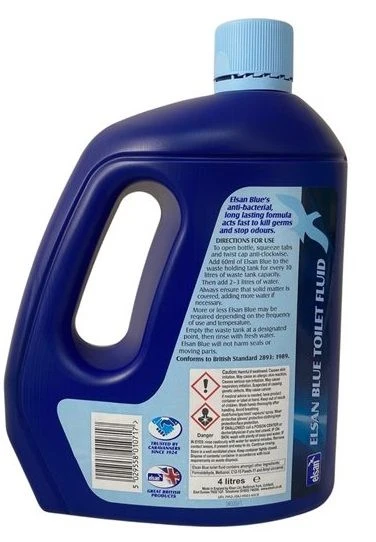 Elsan Blue 4 Ltr Perfumed Toilet Fluid 4 Elsan Blue 4 Ltr Perfumed Toilet Fluid - Image 2