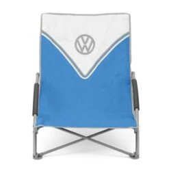 Volkswagen Blue Campervan Folding Low Camping Chair -Famous Camping Store hluadzd0