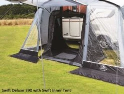 Sunncamp Swift 390 SC Caravan Awning -Famous Camping Store inner tent inside swift 390 deluxe 5 amended np
