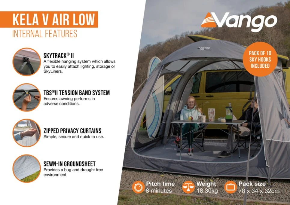 Vango Kela V Low Air Drive Away Awning 10 Vango Kela V Low Air Drive Away Awning - Image 8