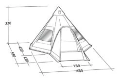 Robens Kiowa Tipi Tent -Famous Camping Store kiowa tipi measurements