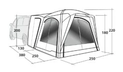 Outwell Linnburg Air Rear Drive Away Awning Package -Famous Camping Store linnburg air rear