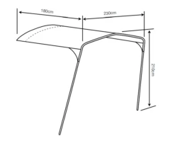 Outdoor Revolution Movelite T4E PC Front Canopy -Famous Camping Store movelite pc canopy 1a
