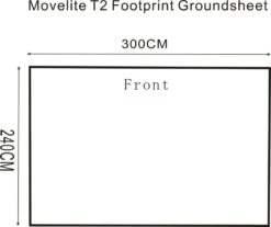 Outdoor Revolution Movelite T2/Turismo Footprint Groundsheet (300cm X 240cm) -Famous Camping Store movelite t2 footprint groundsheet