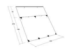 Outwell Hillcrest Tarp Awning -Famous Camping Store outwell hillcrest tarp dimensions