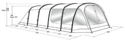 Outwell Knightdale 8PA Air Tent -Famous Camping Store outwell knightdale 8pa air tent dimensions