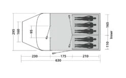 Easy Camp Palmdale 500 Lux Tent Package -Famous Camping Store palmdale 500 lux floorplan 2