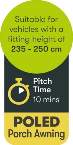 Quest Falcon 325 Poled Porch Caravan Awning -Famous Camping Store quest falcon 325 poled porch caravan awning specs