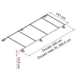 Fiamma Fiat Ducato Roof Rail 7 Fiamma Fiat Ducato Roof Rail -Famous Camping Store roof rail ducato