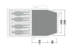 Outwell Springwood 4 Flat Woven Carpet -Famous Camping Store springwood 4