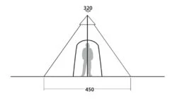 Robens Kiowa Tipi Tent -Famous Camping Store standing head height