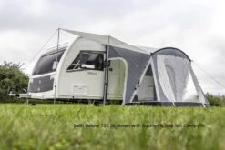 Sunncamp Swift Deluxe 220 SC Caravan Awning -Famous Camping Store swift deluxe 260 sc with side sun canopy 2