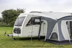 Sunncamp Swift Deluxe 325 SC Caravan Awning -Famous Camping Store swift deluxe 325 sc with side sun canopy 2
