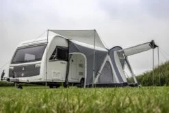 Sunncamp Swift Deluxe 325 SC Caravan Awning -Famous Camping Store swift deluxe 325 sc with side sun canopy 7