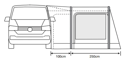 Outdoor Revolution Movelite T2R Air Low Drive Away Awning 9 Outdoor Revolution Movelite T2R Air Low Drive Away Awning - Image 7