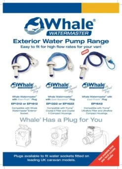 Whale Watermaster EP1612 High Flow Pump -Famous Camping Store whalewatermasterpumprange 0414 page 001